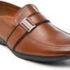 Comfortable slip-on loafers with front strap